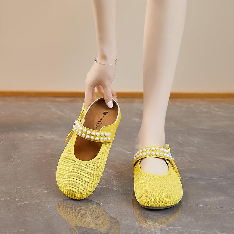 Fashion 2025 New Fashionable Breathable Thick Bottom Slip-On Sandals Mesh Upper Summer Head Cover Slippers Comfortable Sole