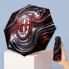 AC Milan Pattern Printed Mini 5 Folds 8 Ribs Compact Umbrella Windproof Waterproof Lightweight Portable Folding