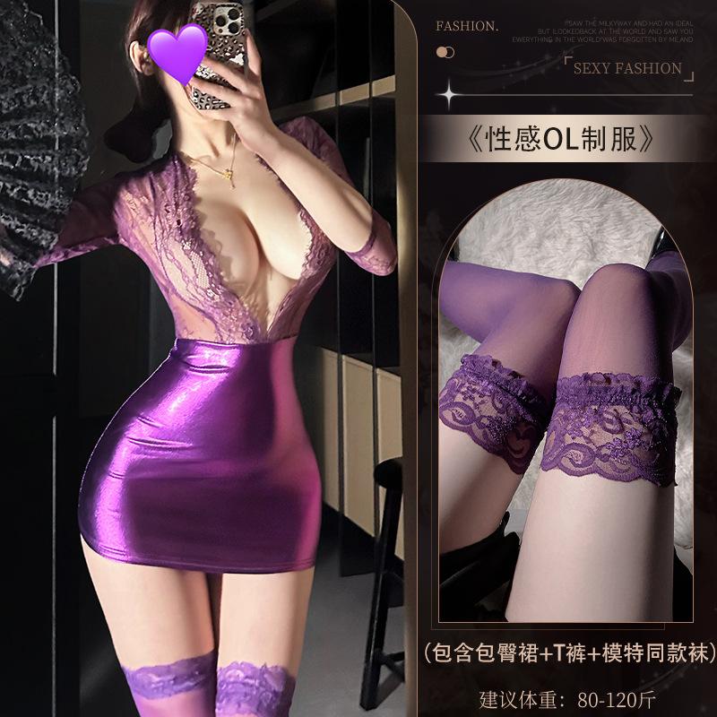 Erotic Lingerie Female Sexy Pure Desire Secretary Free Uniform Seduction Deep V Hot Passion