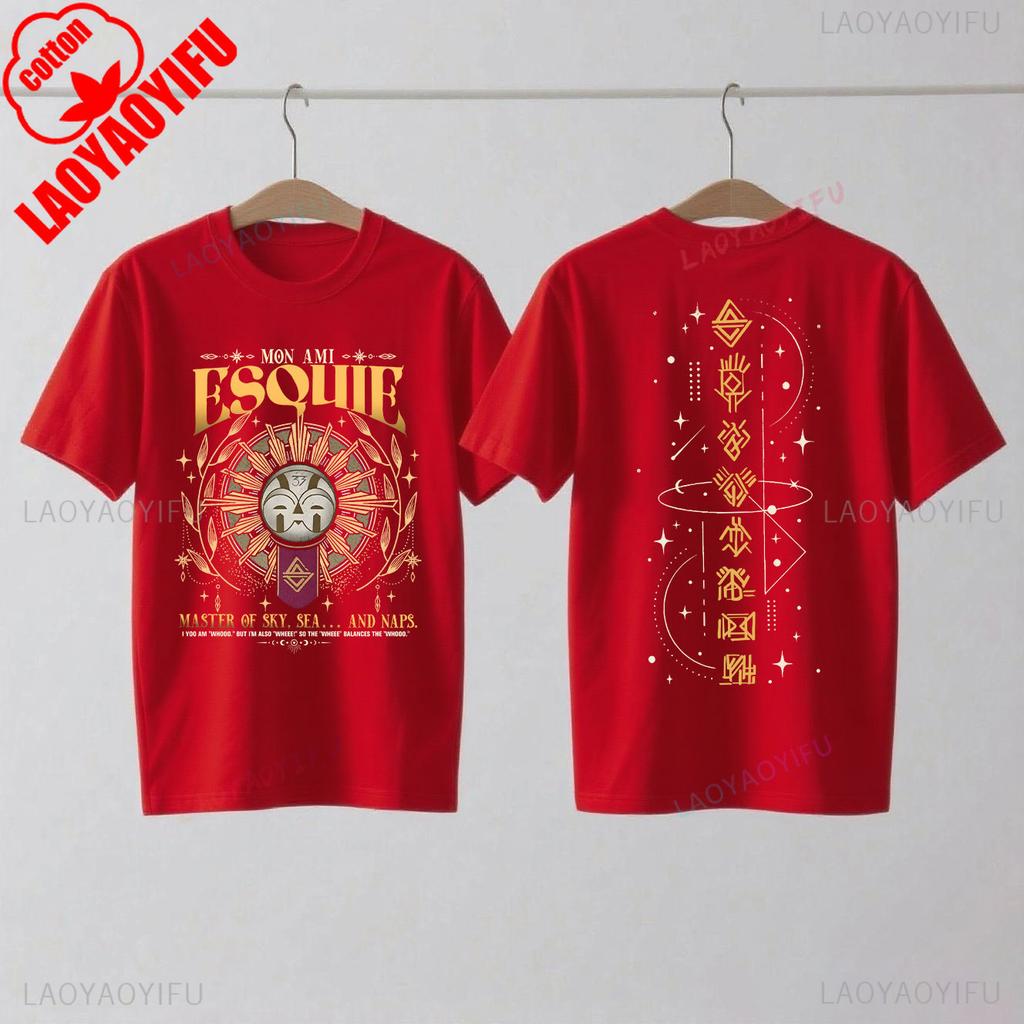 Koszulka Esquie Clair Obscur Expedition 33 Zabawna koszulka Esquie dla graczy dla fanów Prezent Moda letnia Casual Miękka bawełna Krótki rękaw Top