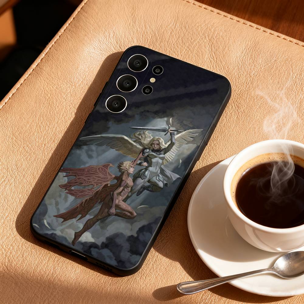 C-CLAYMORE Anime Phone Case For Samsung S26,S25,24,23,22,30,21,10,9,Ultra,Plus,Lite,Black Soft Case
