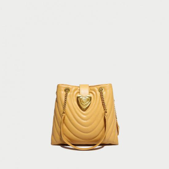

2025 Spring/Summer New Women s Crossbody Bag, European and American Vintage Genuine Leather Shoulder Bag, Popular Fashion Women s Bag Wholesale жёлтый