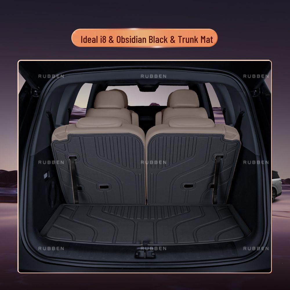 Ideal i6/i8 TPE Trunk Mat: Semi-enclosed, Non-slip, Wear-resistant Car Accessory