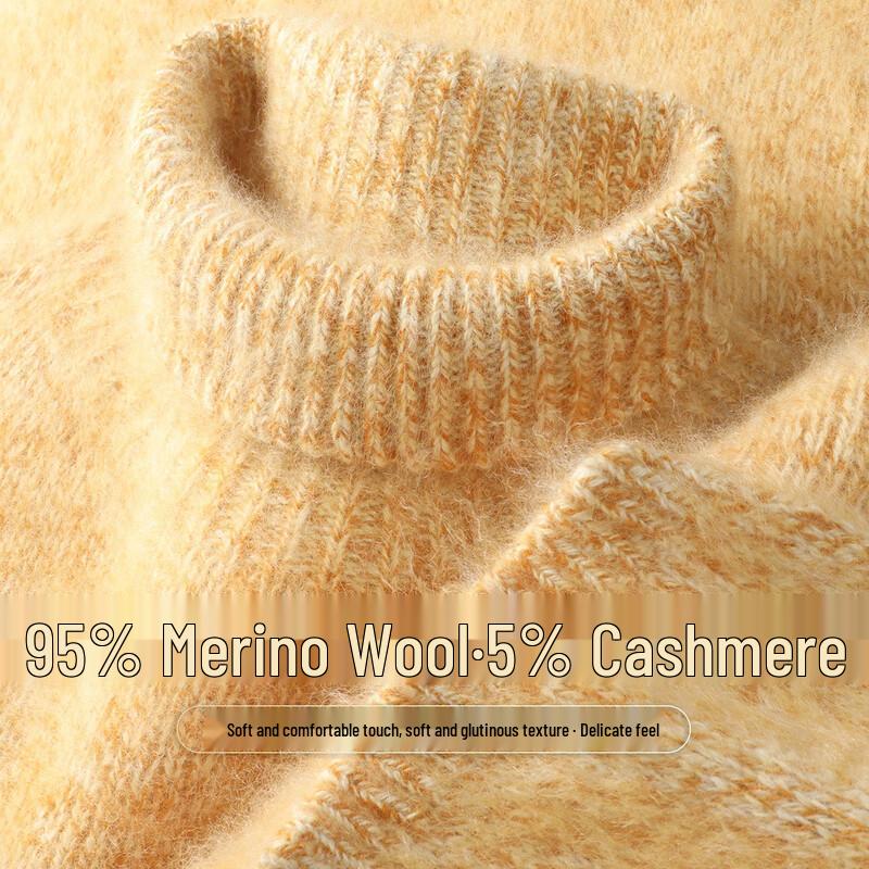 SNOWFLYING Women s Brushed High-Neck Cashmere Blend Sweater One Size