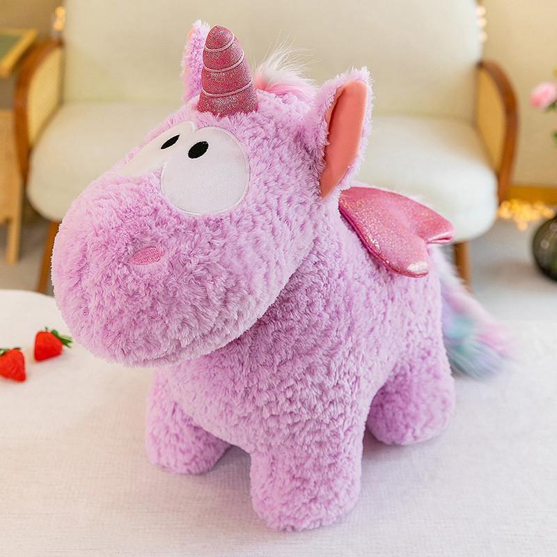 Unicorn Plush Toy Large Size With Pp Cotton Filling For Kids Bedroom Decor