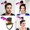 Cappelli Alti alla Moda Fasce per Capelli con Piccolo Cappello a Cilindro per Bambini e Adulti Raccolte Festiva Travestimento Cappello per Fotografia