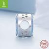 Niche Moon Starburst Diy Bracelet Beaded, Light Luxury High-End S925 Sterling Silver Beads Loose Beads