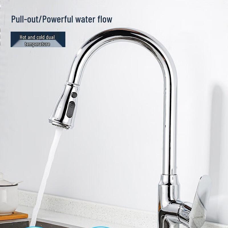 TLXT Single Handle Pull-Out Kitchen Faucet