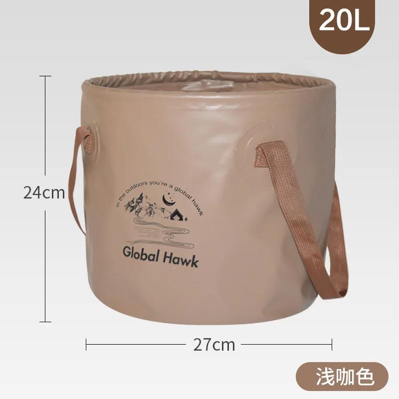 

Складное круглое ведро для улицы, портативный таз для воды для путешествий, ведро для хранения, походное снаряжение