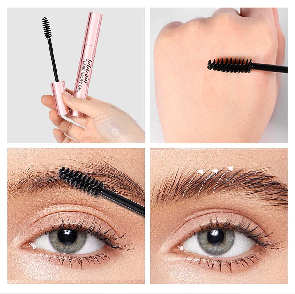 Voděodolný gel na obočí, transparentní vosk na obočí, dlouhotrvající s 3D štětcem, styling obočí, tvarovací mýdlo na obočí, dámská kosmetika