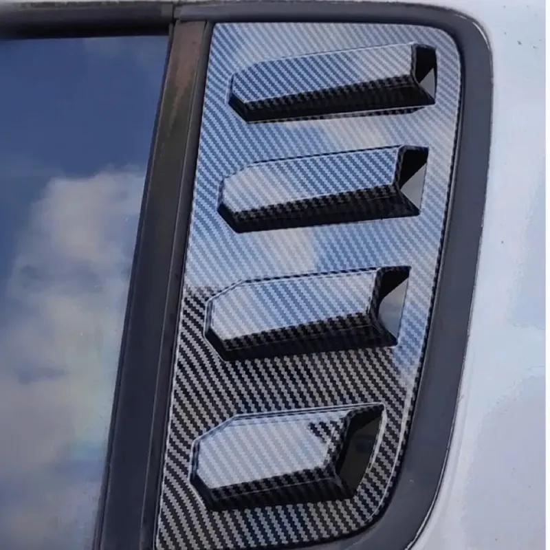 For Suzuki Swift 4 Doors 2005 2006-2010 ABS Plastic Rear Window Quarter Louver Cover Side Vent Trim Car Adhesive Accessories