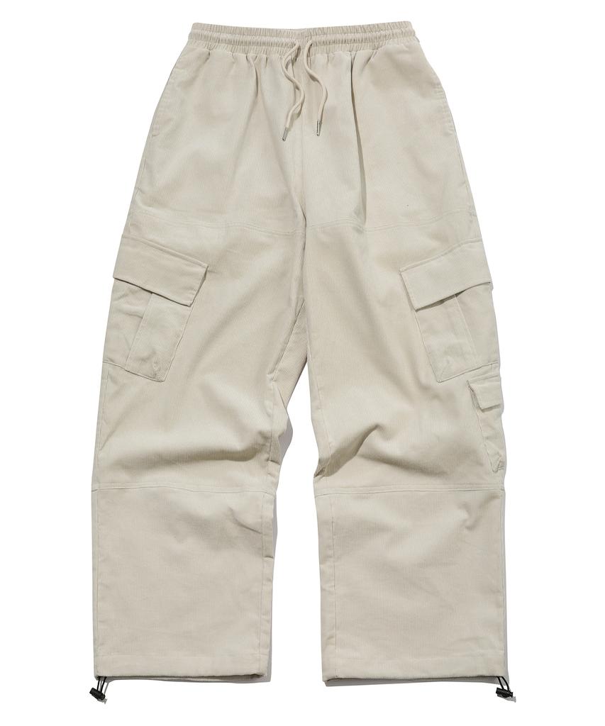 CPGN STUDIO Corduroy Wide Overcargo Pants Cream