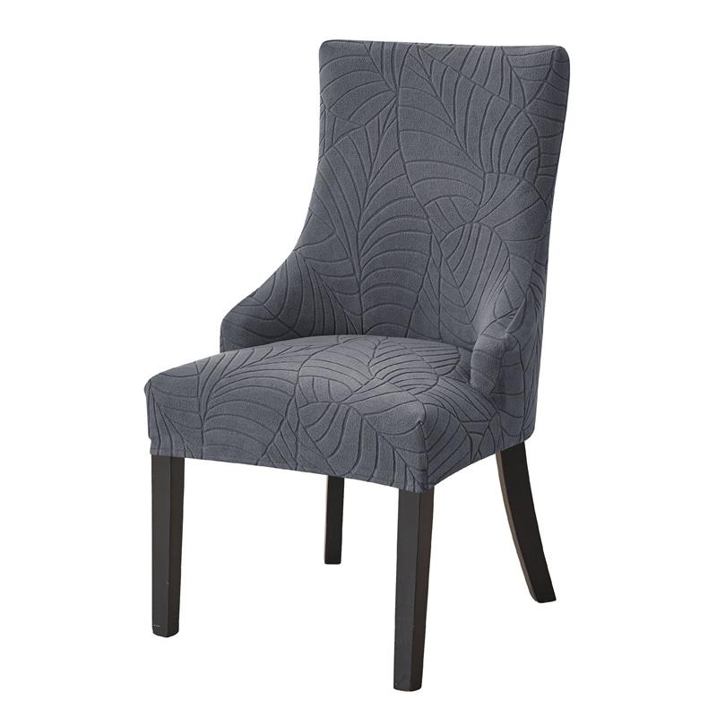 1/2pcs Stretch Jacquard Chair Cover Small Arm Dining Chair Slipcover Washable High Sloping Armchair Case Dining Room Home Decor