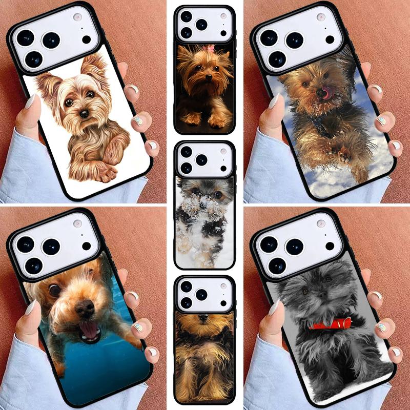 Yorkshire Terrier Dog Puppy Phone Case for iPhone 17ProMax 12 13 14 15 16e 17 Pro Max Plus Air Cover