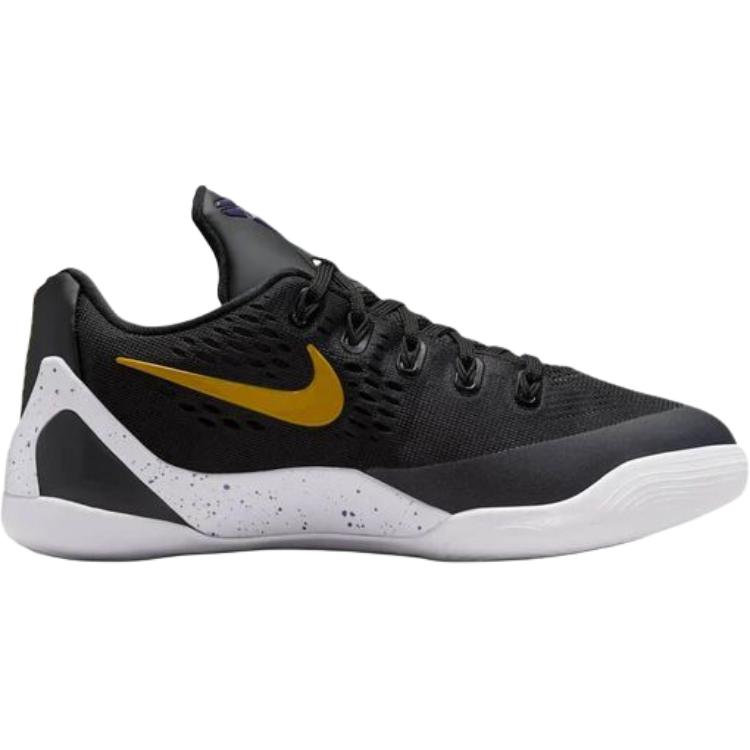 Nike Kobe 9 EM GS Lakers Away Kids Sneakers Black University-Gold White FV3607-003