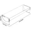 Durable Clear Cracker Tray Acrylic Cracker Holder Cracker Serving Tray Versatile 8.7*2.7in Biscuit Stand Serving Stand