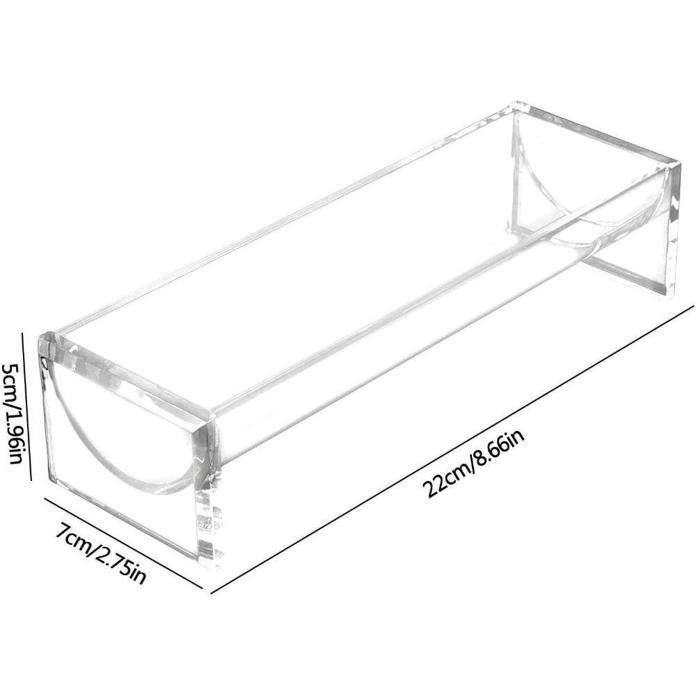 Durable Clear Cracker Tray Acrylic Cracker Holder Cracker Serving Tray Versatile 8.7*2.7in Biscuit Stand Serving Stand