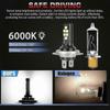 4X H7 LED Low Beam Bulbs with 60000LM 6000K 220W and Cool White Lighting