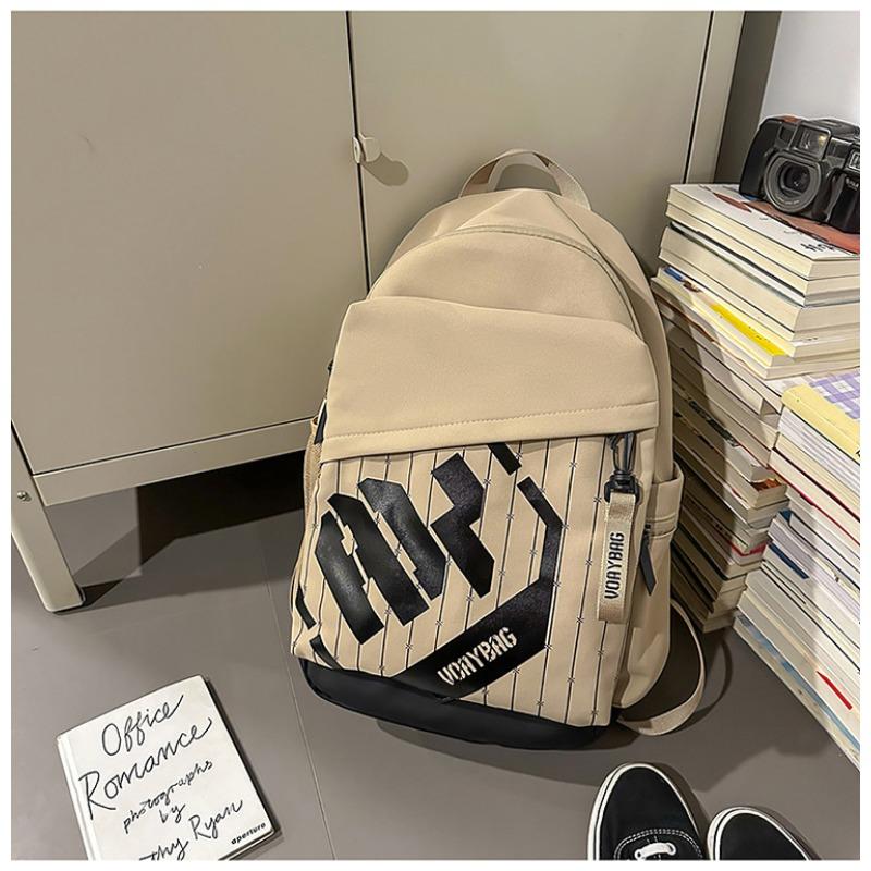New high-value retro trendy cool niche design backpack couple lightweight large-capacity backpack
