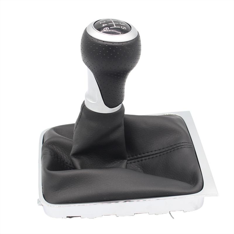 For Volkswagen VW Passat B6 B7 2005-2015 5/6 Speed Gear Shift Knob Head Leather Gaiter Boot Cover Collar Case Car Accessories