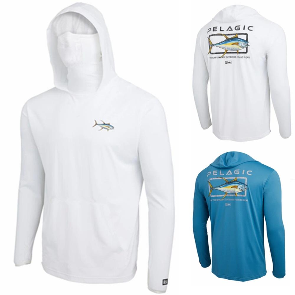 Fishing Suit Sunscreen Clothing Men's and Women's Long Sleeve Mask Hoodie Luya Fishing Suit