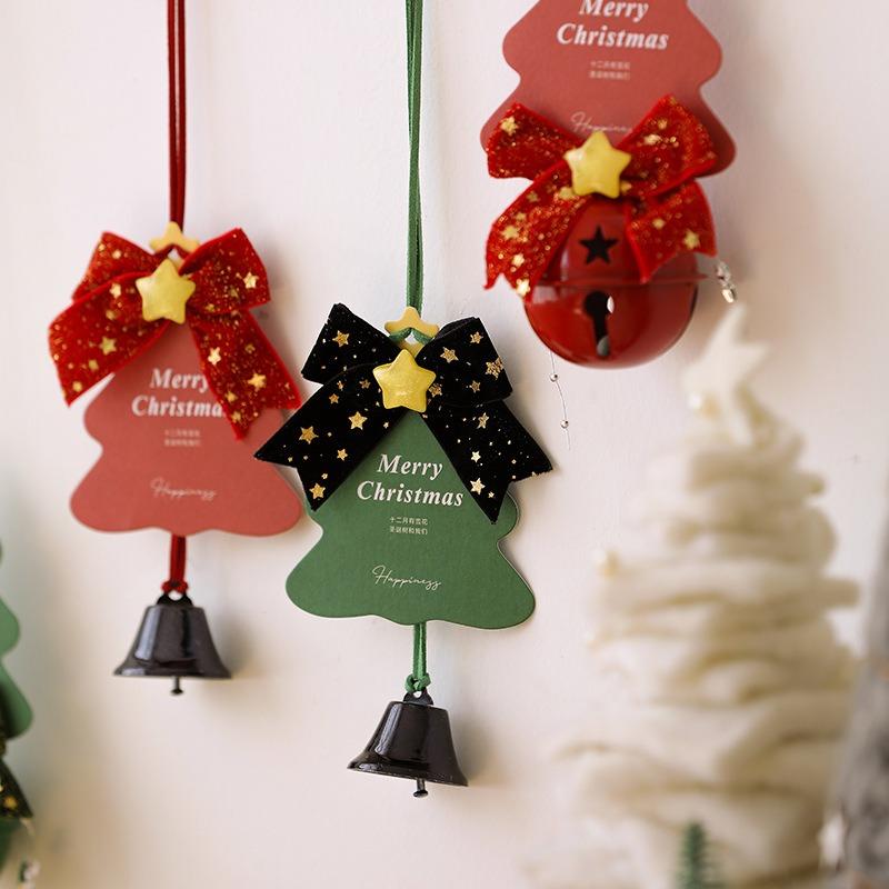 New Christmas Decorations Christmas Tree Creative Pendant Atmosphere Gift Car Pendant Card Bell