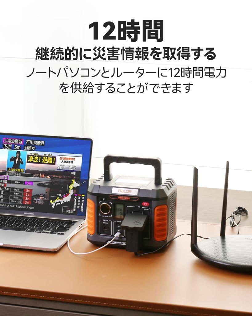 BALDR 177Wh Portable Power 40W Solar Minimum Disaster Small Capacity Backup Power Energy Power Outage PSE Pure Sine Wave AC Instantaneous Maximum Four