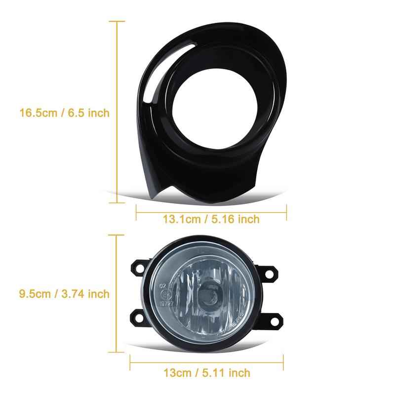 For Toyota Prius C Aqua 2015 2016 2017 Car Fog Lamp Assembly LED Halogen Front Bumper Fog Light With Cover Wires Switch Harness