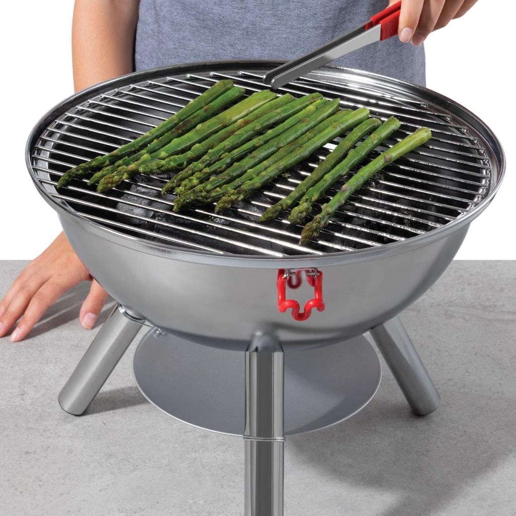 BODUM FYRKAT Picnic Charcoal Grill Stainless Steel [Authentic Product] 11529-16