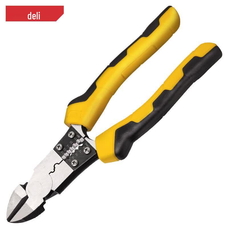 Deli 8-inch Chrome Vanadium Steel Multi-functional Diagonal Pliers