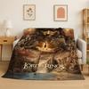 Classic L-Lord of The Rings H-Hobbit Flannel Blanket Soft Warm Throw Blanket for Bedroom Living Room Bed Travel Camping Picnic