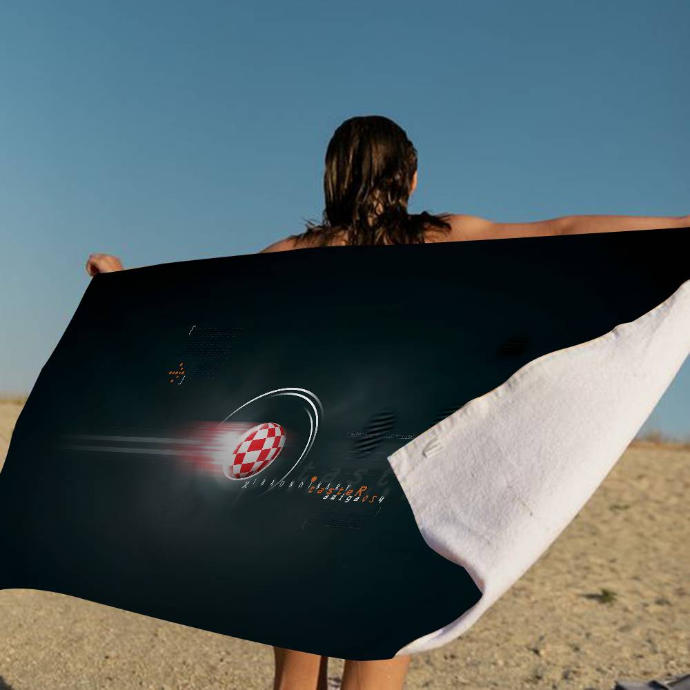 

Amiga Logo Fashion Microfiber Blanket Quick Drying Beach Towels Oversized Printing Super Absorbent Pool Towel Blanket W40*H60(CM)