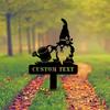 Metal Sign Garden Gnome Flower Stake, Personalized Yard Art, Outdoor Home Decor, Rustic Housewarming Gift
