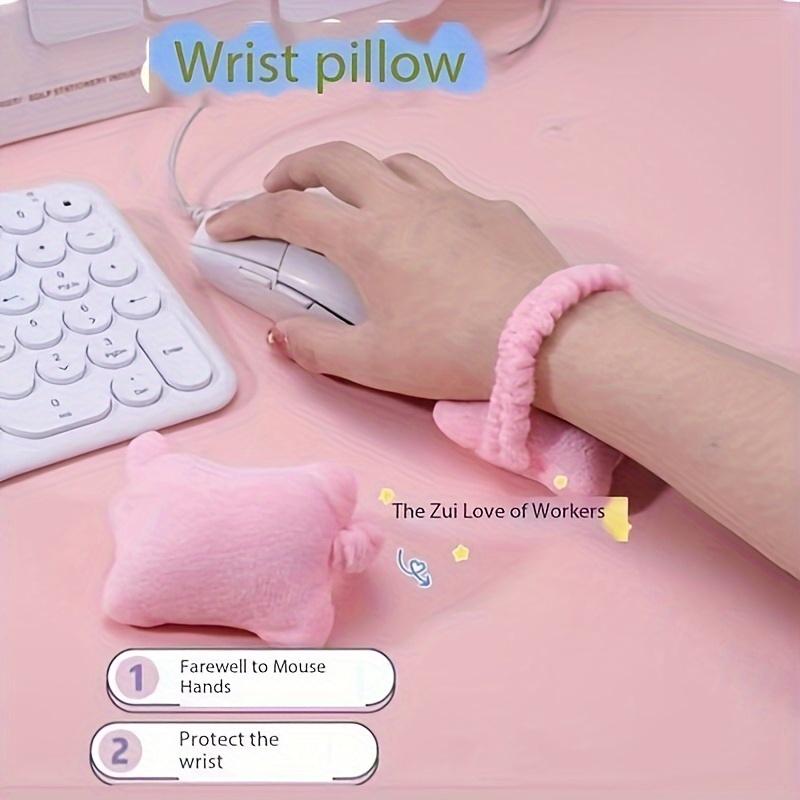 1PC Wrist Guard Mouse Pad Small Pillow Office Worker Keyboard Typing Anti-wear Hand Pad Hand Support Office Wrist Guard Artifact Wrist Support