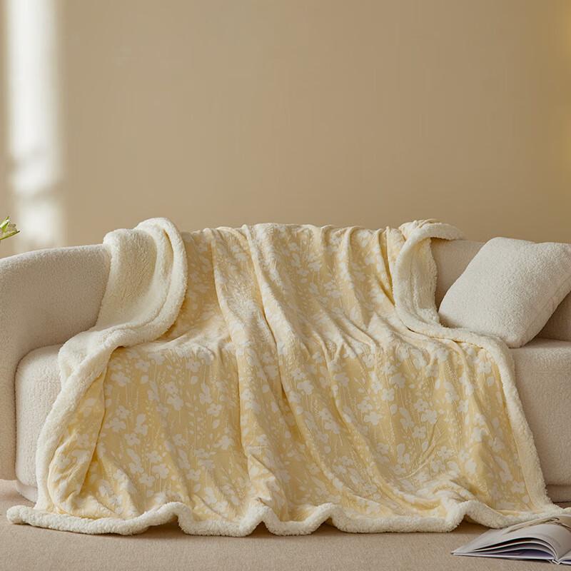 OEING Thickened Fleece Throw Blanket