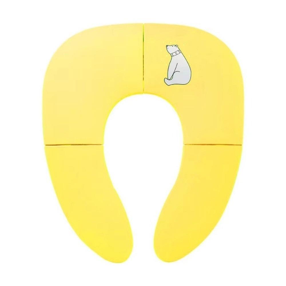 

Нескользящее сиденье для унитаза Мультяшное сиденье для приучения к туалету Дорожный детский горшок Коврик для унитаза Подушка для писсуара жёлтый