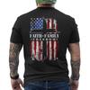 Vintage USA Flagge Glaube Familie Freiheit Patriotisch Christlich AUF DEM RÜCKEN T-Shirt