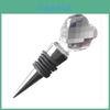 Crystal Heart Wine Stopper With Geometric Design For Wedding Celebration Gift