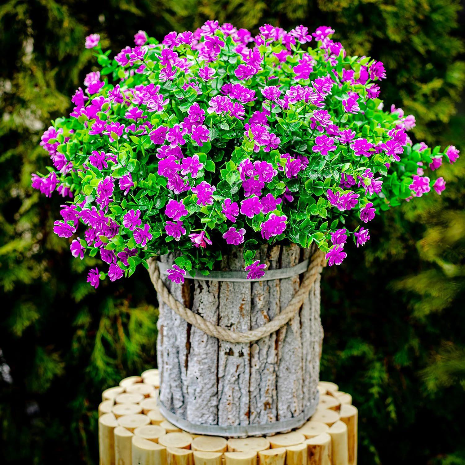 

Artificial Green Plant Eucalyptus Camellia Starry Sky Wedding Party Home Vase Decoration Desktop Display Window Simulation Plant 10pcs