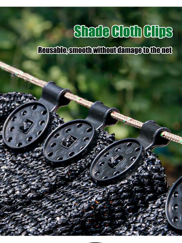 50pcs Shade Cloth Clips Shade Fabric Clamps Grommets For Net Mesh Cover Sunblock Fabric In Garden Backyard Greenhouse Fixer