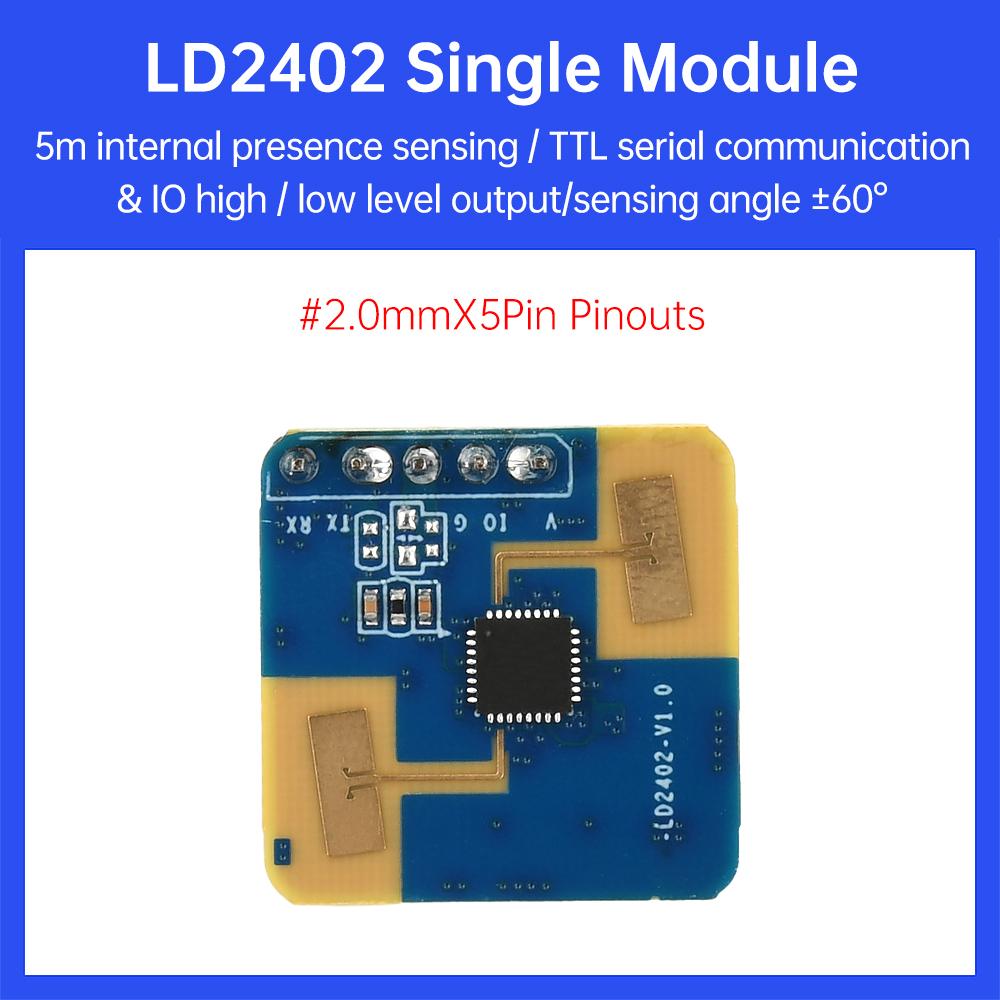 HLK-LD2402 Millimeter Wave Radar Sensor Module 24G-24.25GHz Human Body Micromotion Sensor Smart Switch