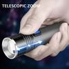 Mini Portable 365nm UV Flashlight Zoomable Ultraviolet Torch USB Rechargable For Pet Bacterium Detection Waterproof Black Light