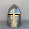 Medieval Knight Sugerloaf Helmet-Great Helmet-Templar Helmet-Larp Costume Cosplay Roleplay