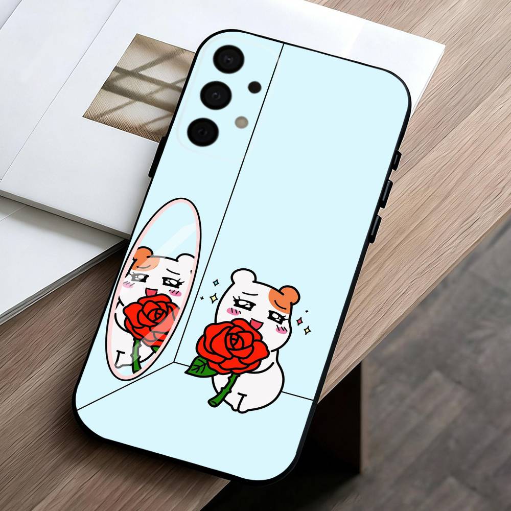 L-Lovely O-Oruchuban E-Ebichu Phone Case For Samsung Galaxy A73,A72,A71,A70,A53,A52,A51,Soft Silicone Black Cover