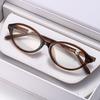 Small-Frame Oval Presbyopia Glasses for Women Simple Versatile High-Definition Blue Light Blocking Far Sight Glasses 0 To +4.0