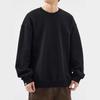 Trendy Men's Heavyweight Jacquard Round Neck Hoodie - Autumn/Winter Plus Velvet Long Sleeve Casual Top