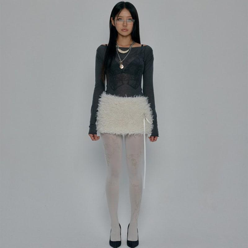 GILA ARCHIVE TATTOOED GRAPHIC TIGHTS_WHITE