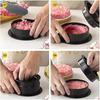Burger Press 3 In 1 Non-Stick Hamburger Press Patty Maker Meat Beef Patty Molds for Stuffed Burgers Slider BBQ Barbecue Grilling