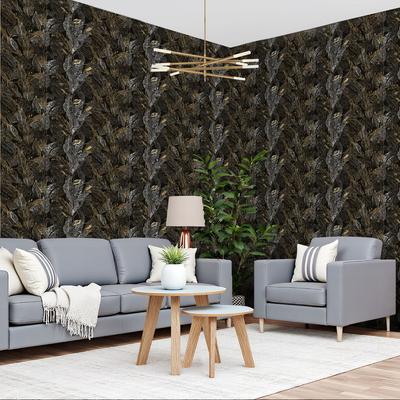 Luxury Tropical Monobotanical Wallpaper 22.83"X118" Waterproof Wallpaper for Living Room/Bedroom/Bathroom PVC Wall Sticker