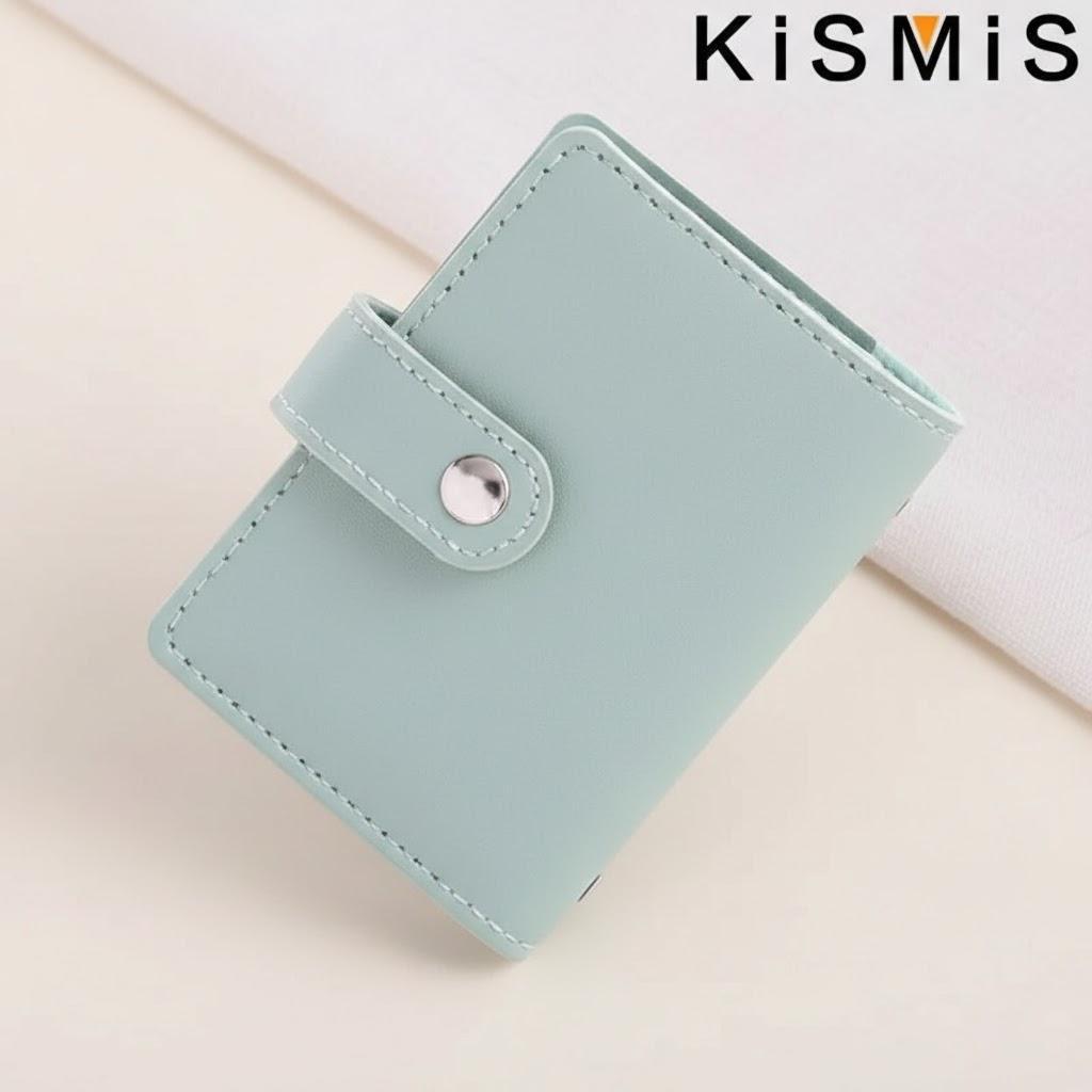 Slim Minimalist PU Leather Card Holder 26 Card Slots Organizer Wallet Compact Stylish Accessory Men Women